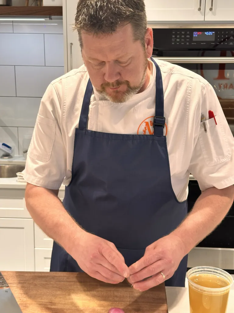 Chef Bob Murphy at the pass in the Monarch Culinary Studio